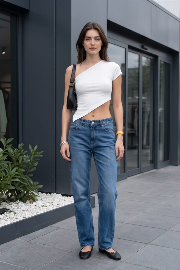 Fluffy Contrast Panel Micro Skirt