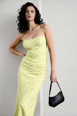 Fairy Floral Backless Slip Maxi Dress