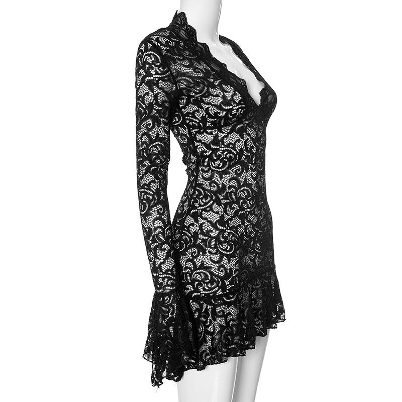 Sequins Jacquard Short Dress