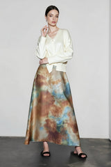 Tie Dye Gradient Elegant Vacation Skirt