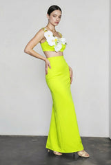 3D Floral Bodycon Bandage Mini Vacation Set