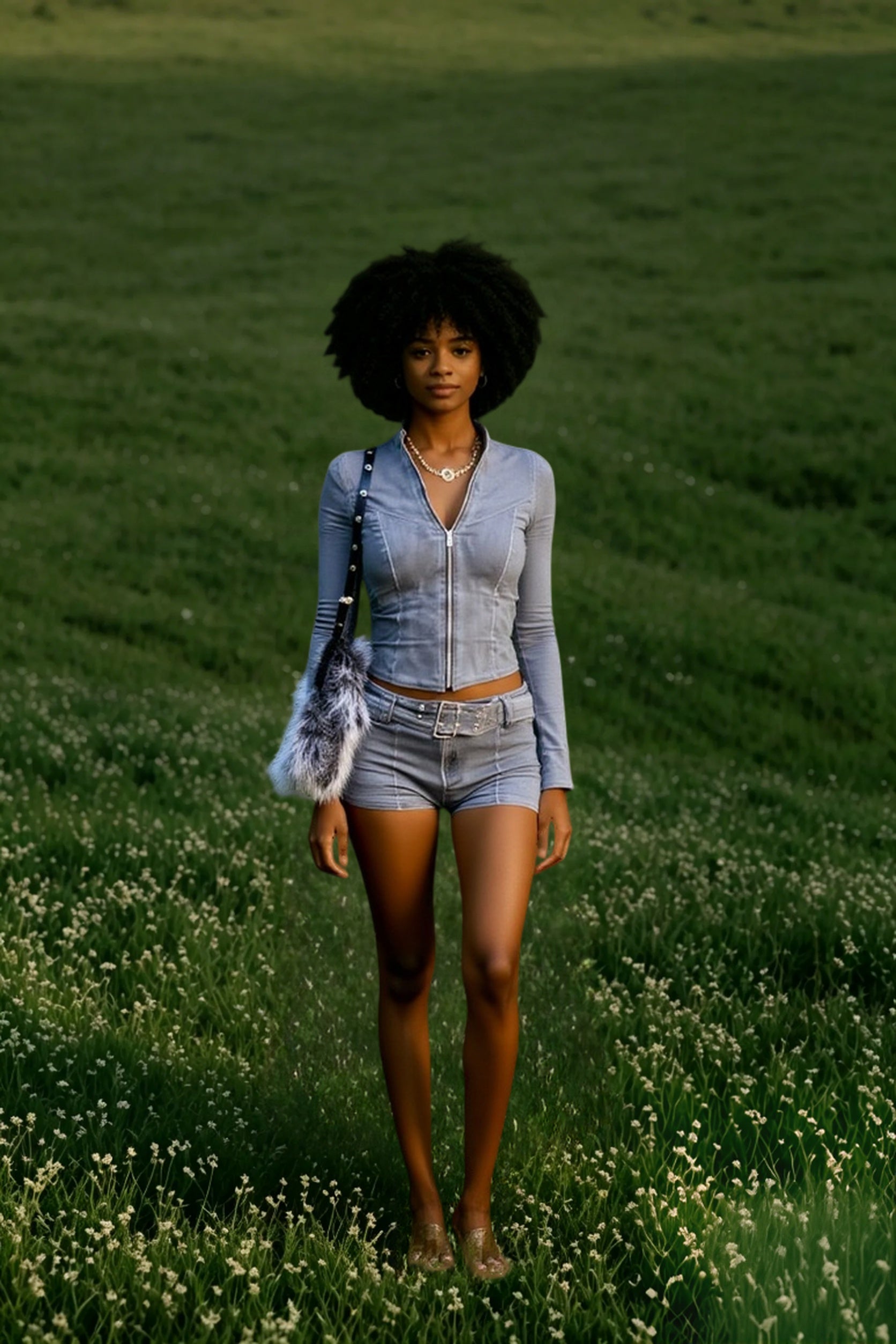 Distressed Denim Zipper Cardigan Jacket Two Piece Shorts Set