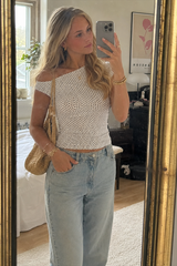 Elegant Waist Polka Dot Print Blouse