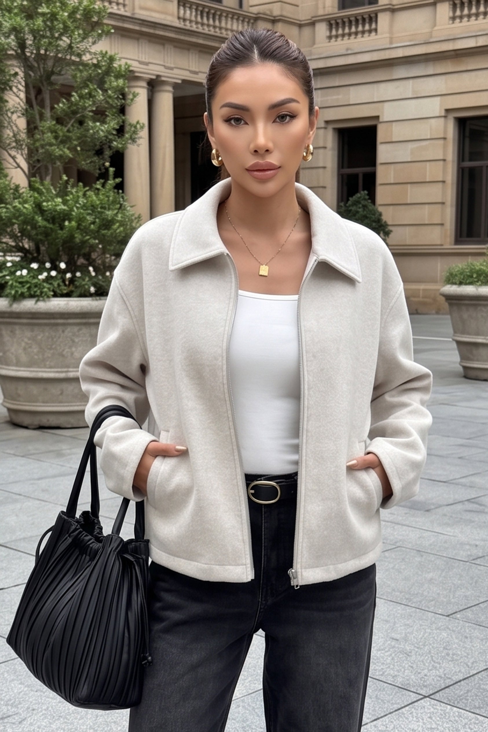 Elegant Long Sleeve Versatile Jacket