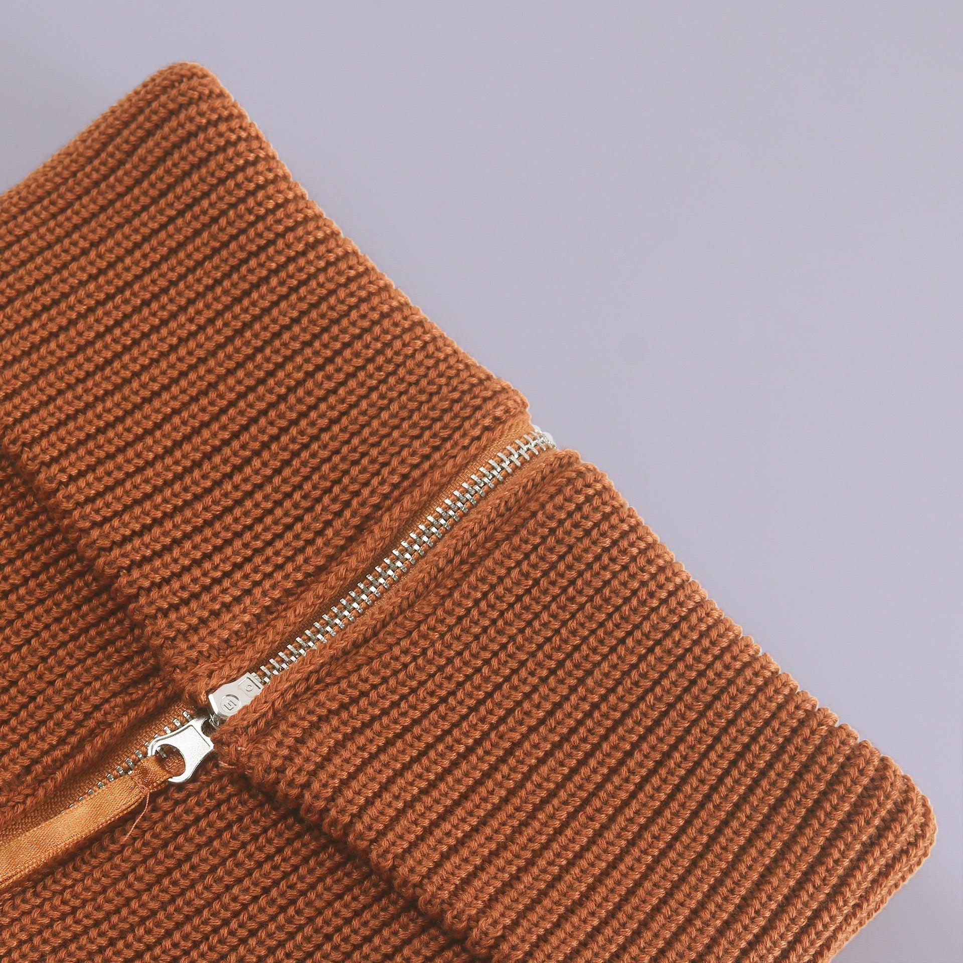 Wide Collar Half Zip Long Sleeve Sweater