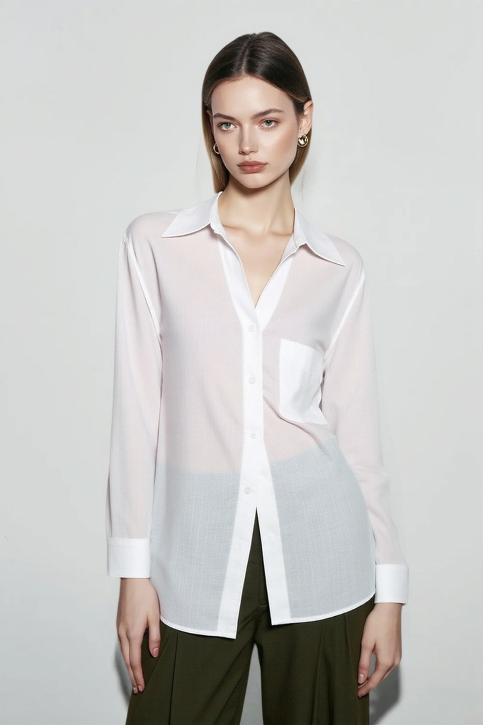 Pure Linen Casual Relaxed Blouse