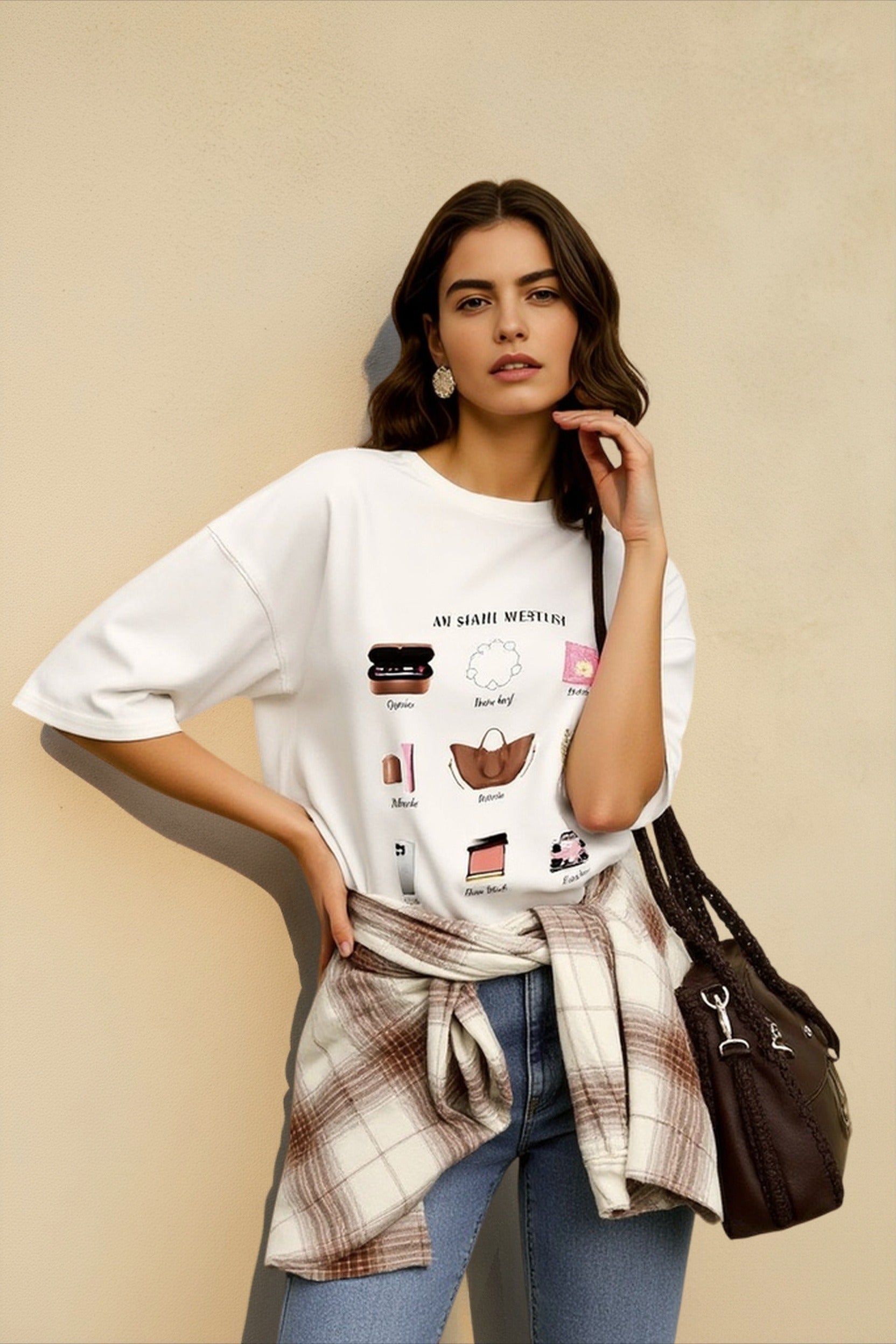 Oversized Cotton Graphic T-shirts