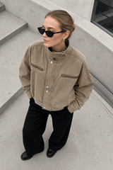 Denim Workwear Cropped Jacket
