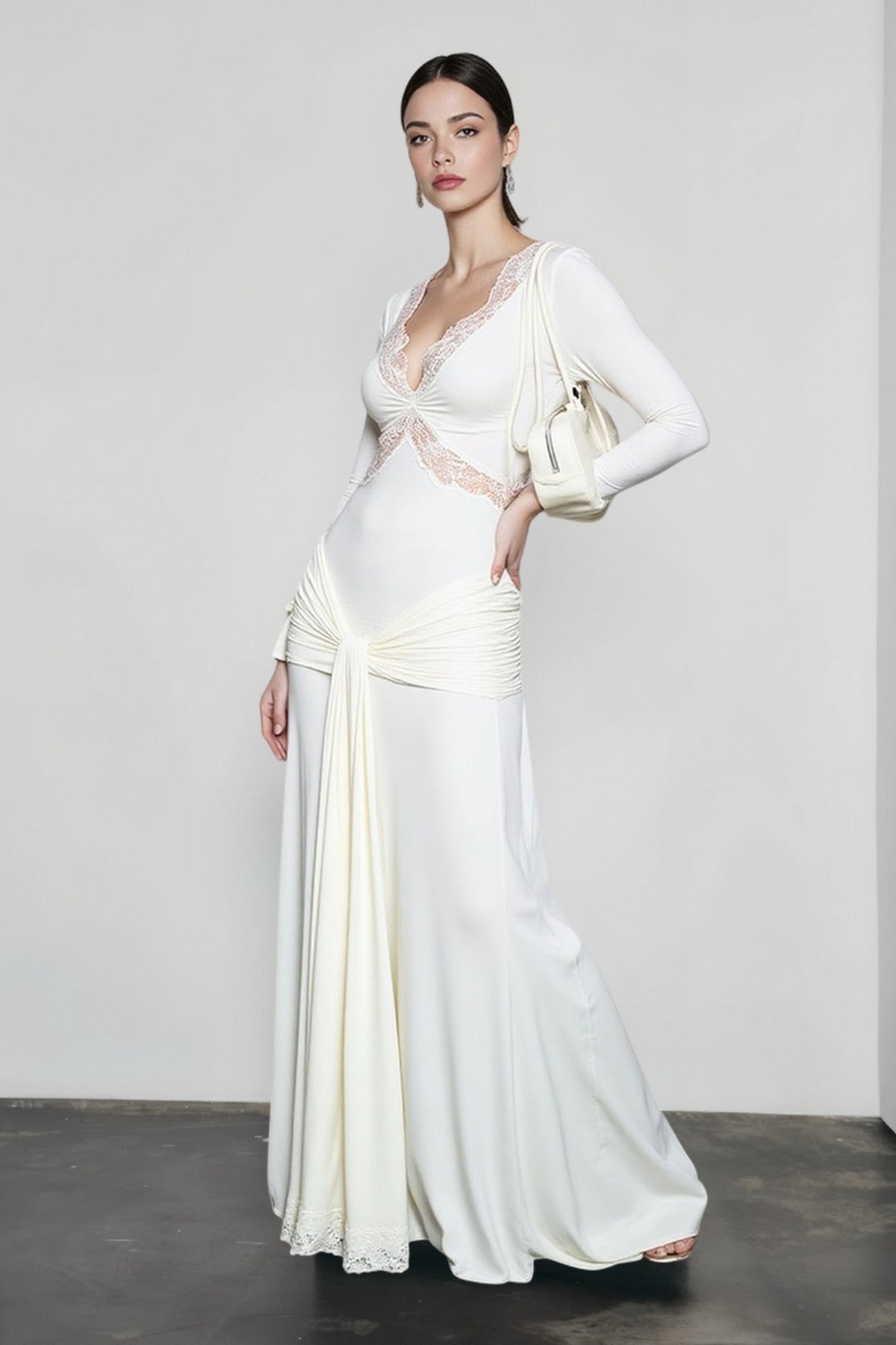 Flutter Sleeve Mermaid Hem Vacation Dress