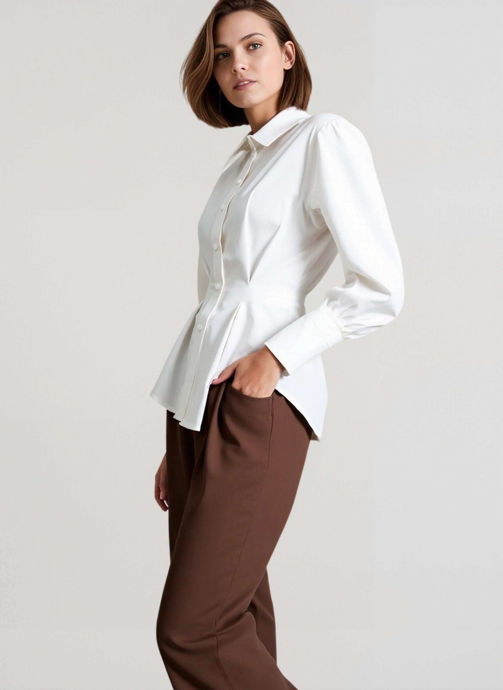 Luxe Tailored Collared Blouse