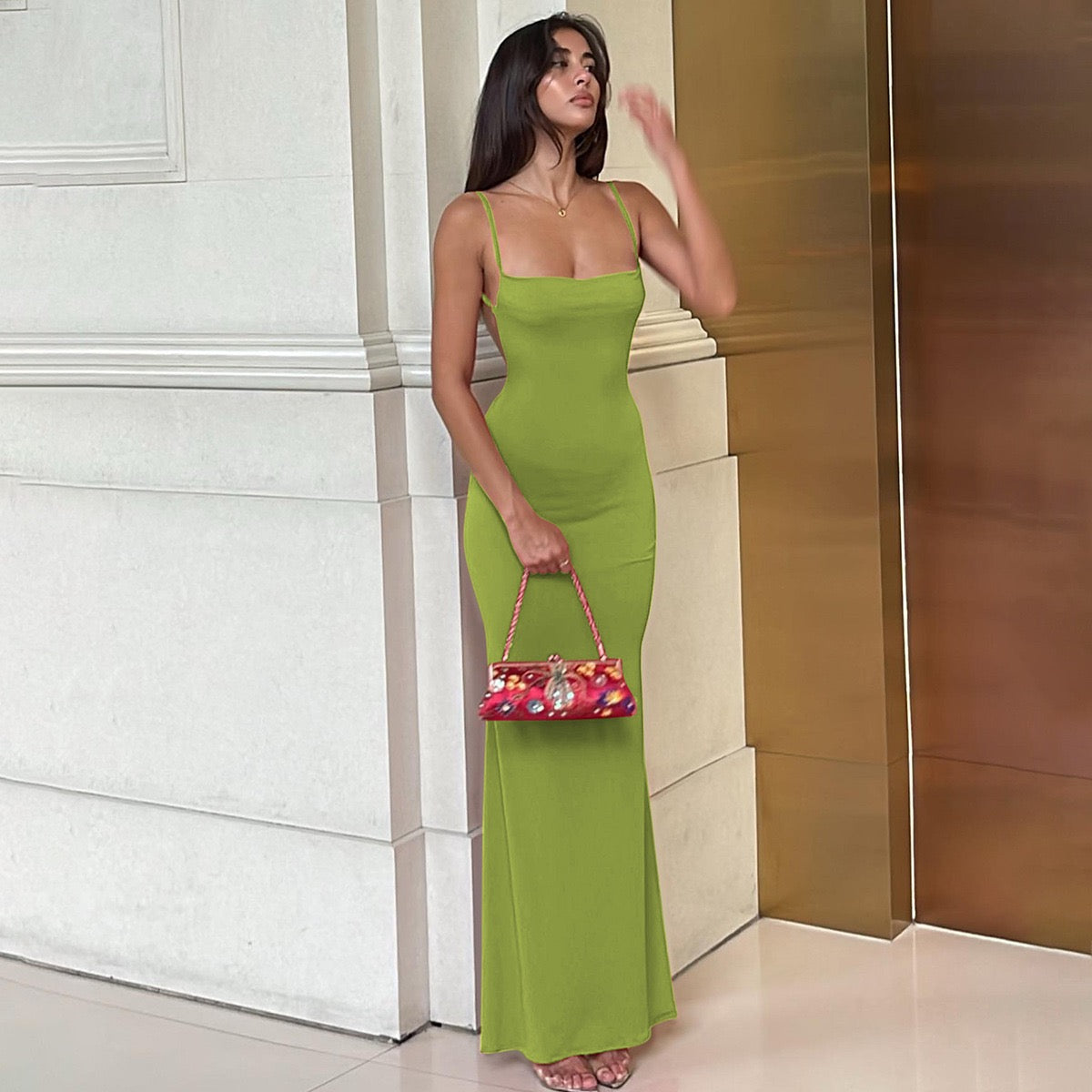 Scoop Neck Maxi Dress