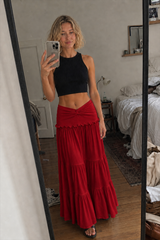 Sleeveless Halter Twist Co-ord Boho Dress