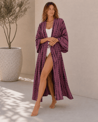 Tie Dye V-Neck Beach Cover Up