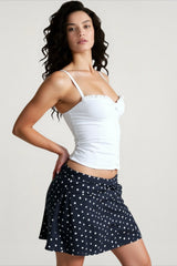 Lace Panel Button Front Cami Top