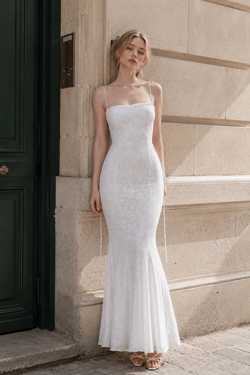 Cami Backless Tie Sexy Slim Maxi Dress