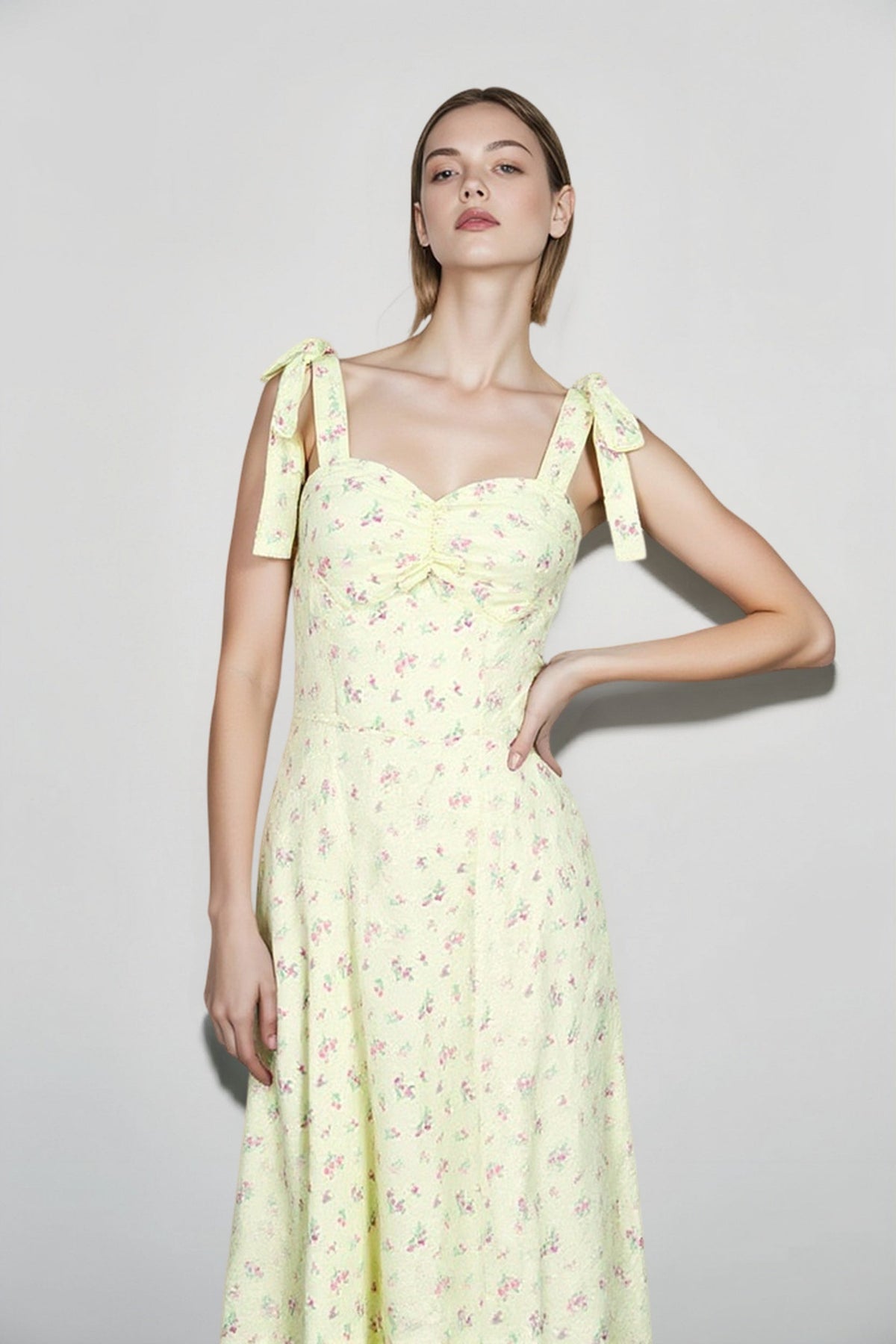 Summer Backless Slip Dress Women Casual Floral Midi Dress