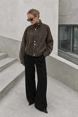 Denim Workwear Cropped Jacket