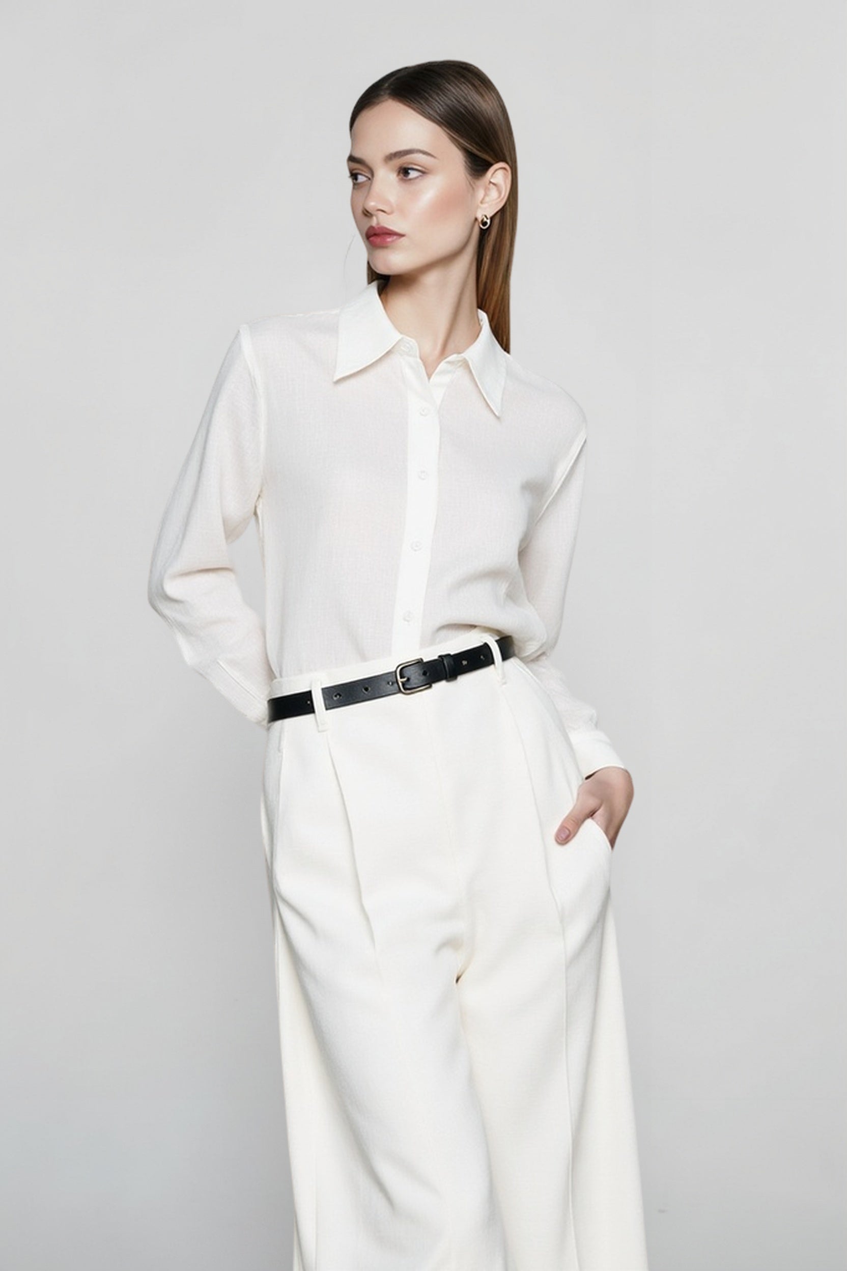 Pure Linen French Style Blouse
