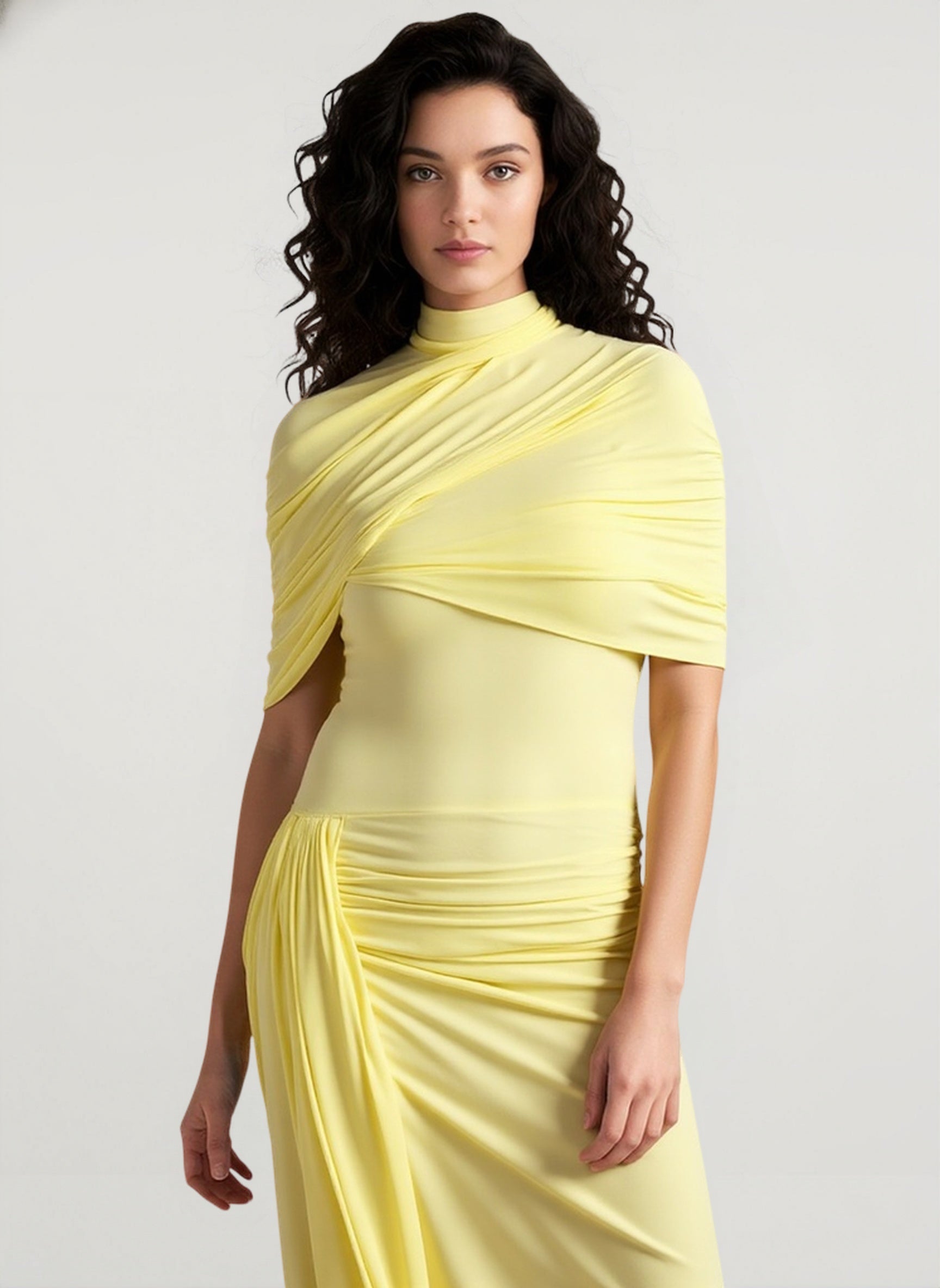 Slim Ruched Backless Chic Formal Dress