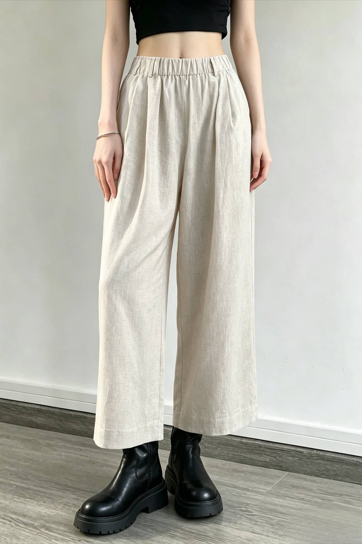 Breathable Linen Straight Pants