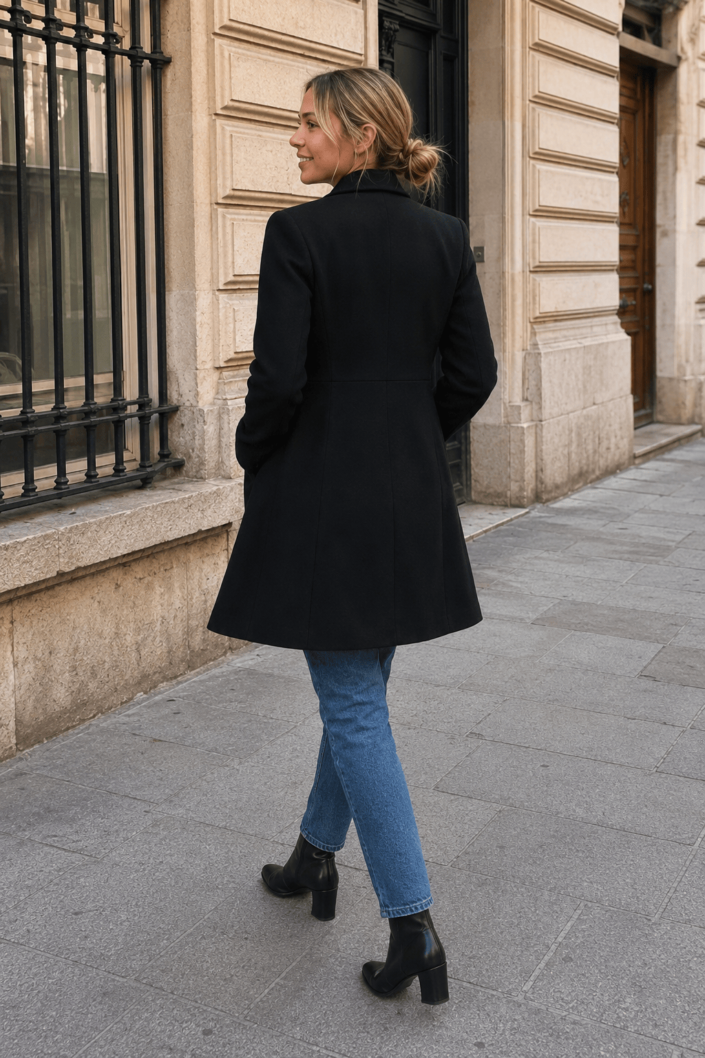 Belted Wool Long Coat