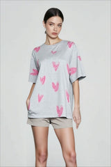 Streetwear Graphic Heart T-shirts