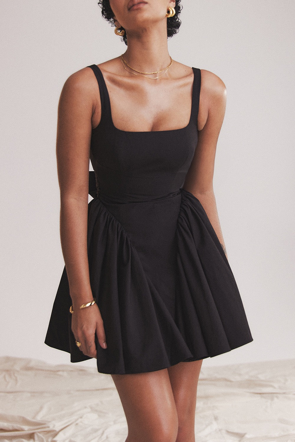 butterfly tie Mini Dress