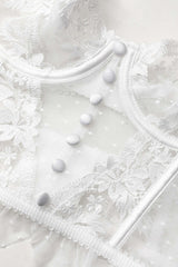 Ruffle Trim Lace Cami Top