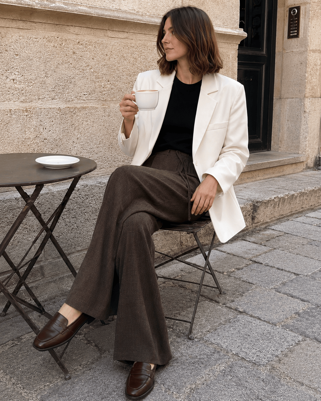 Split Back Relaxed Fit Blazer