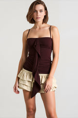 Slim Fit Panel Tie Cami Top