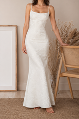 Solid Sash Backless Mermaid Formal Dress