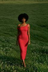 Bardot Rolled Hem Party Dress