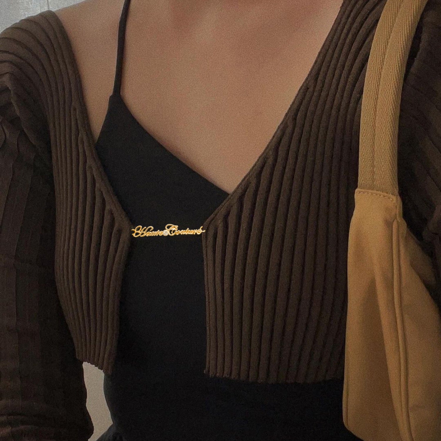 Stripe Knitted Split Hem Long Sleeve Cardigan