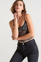 Sheer Leopard Layered Cami Top