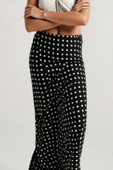 Slim Fit Polka Dot Midi Skirt