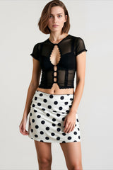 See Through Lace Fitted T-shirts