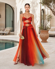 Twist Knit Hollow Shoulder Strapless Bodycon Maxi Dress
