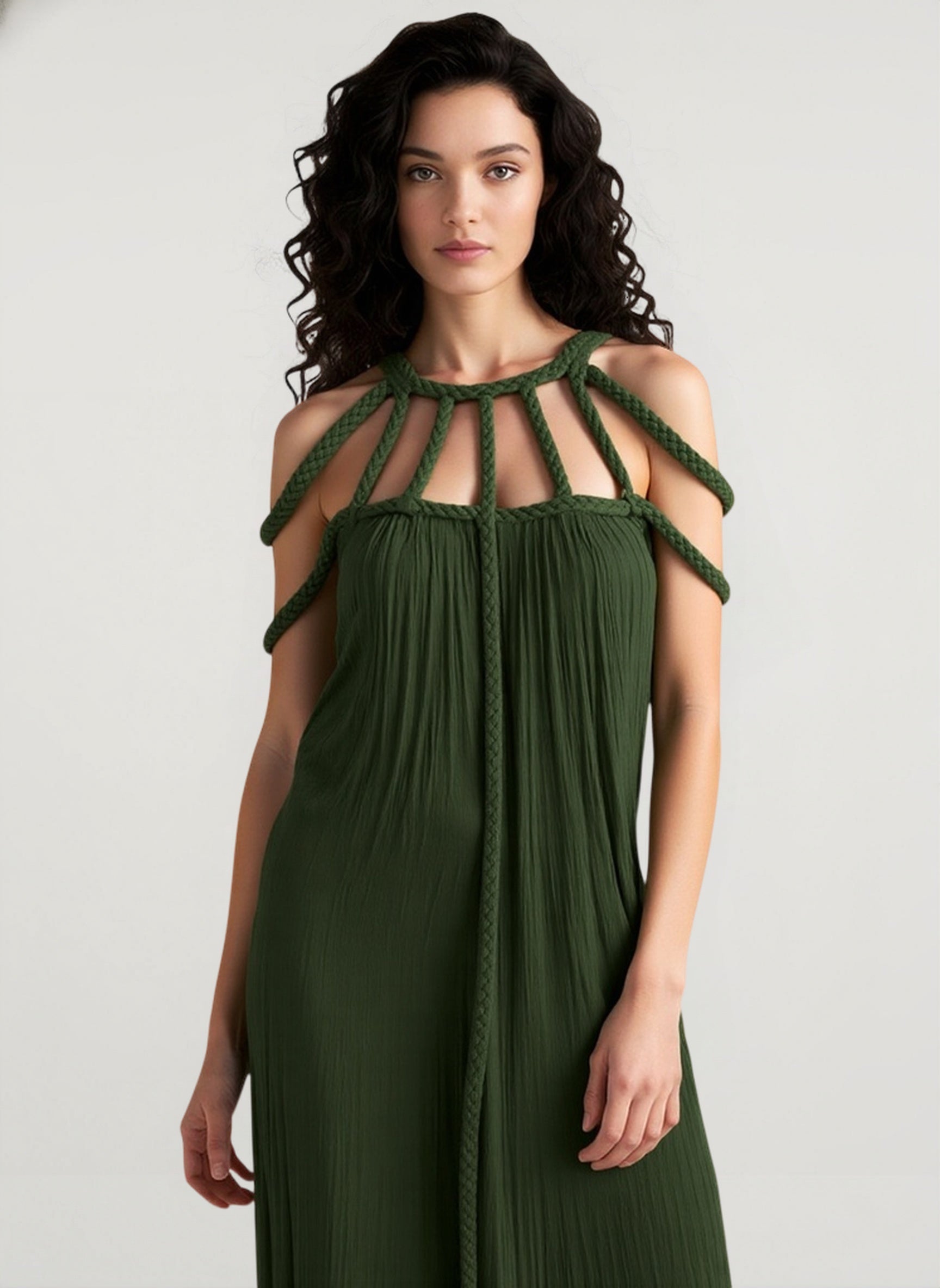 Hollow Out Sleeveless Beach Cover Up