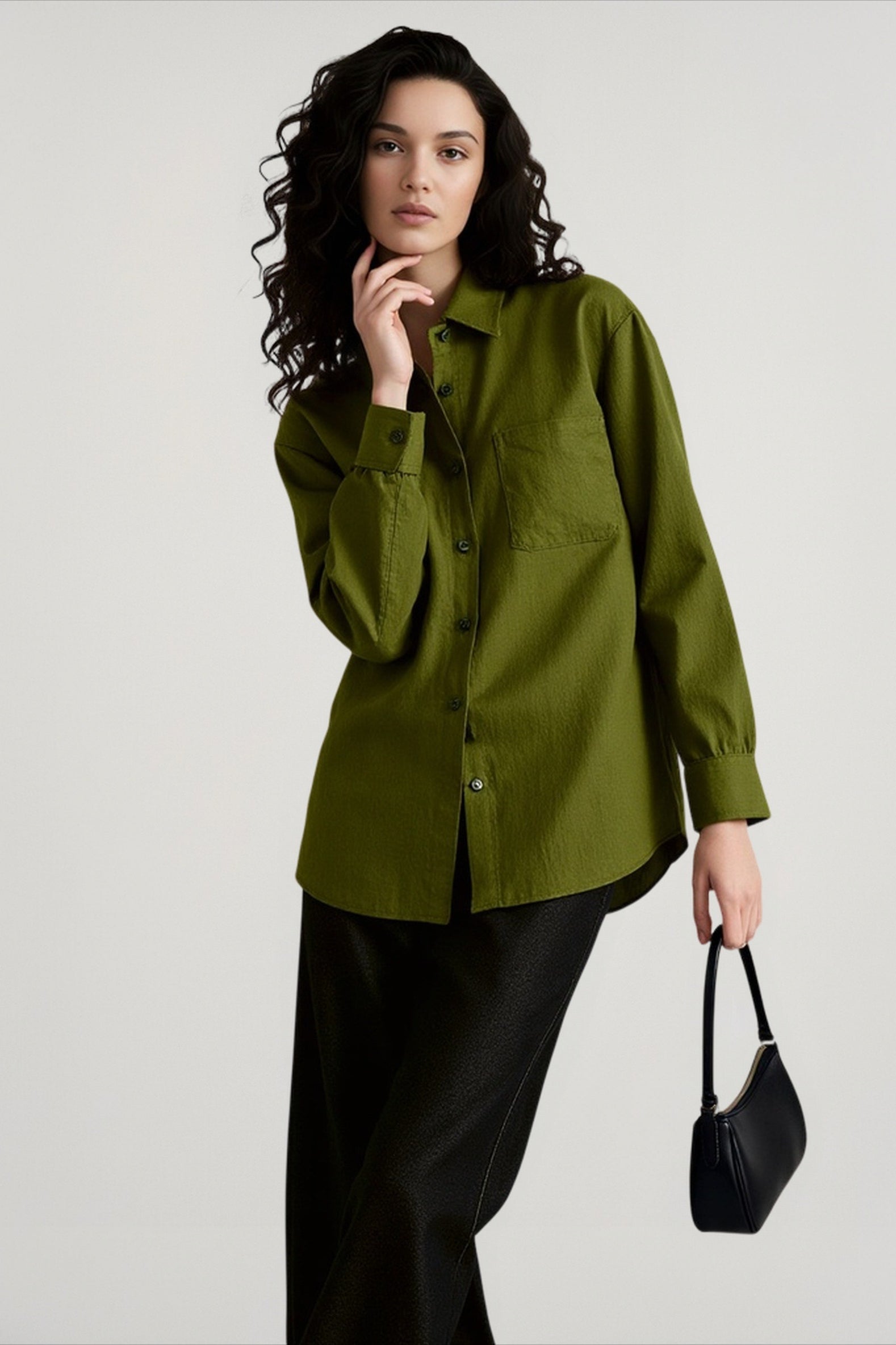Linen Loose Fit Layering Blouse