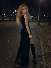 Fitted Split Gothic Dress