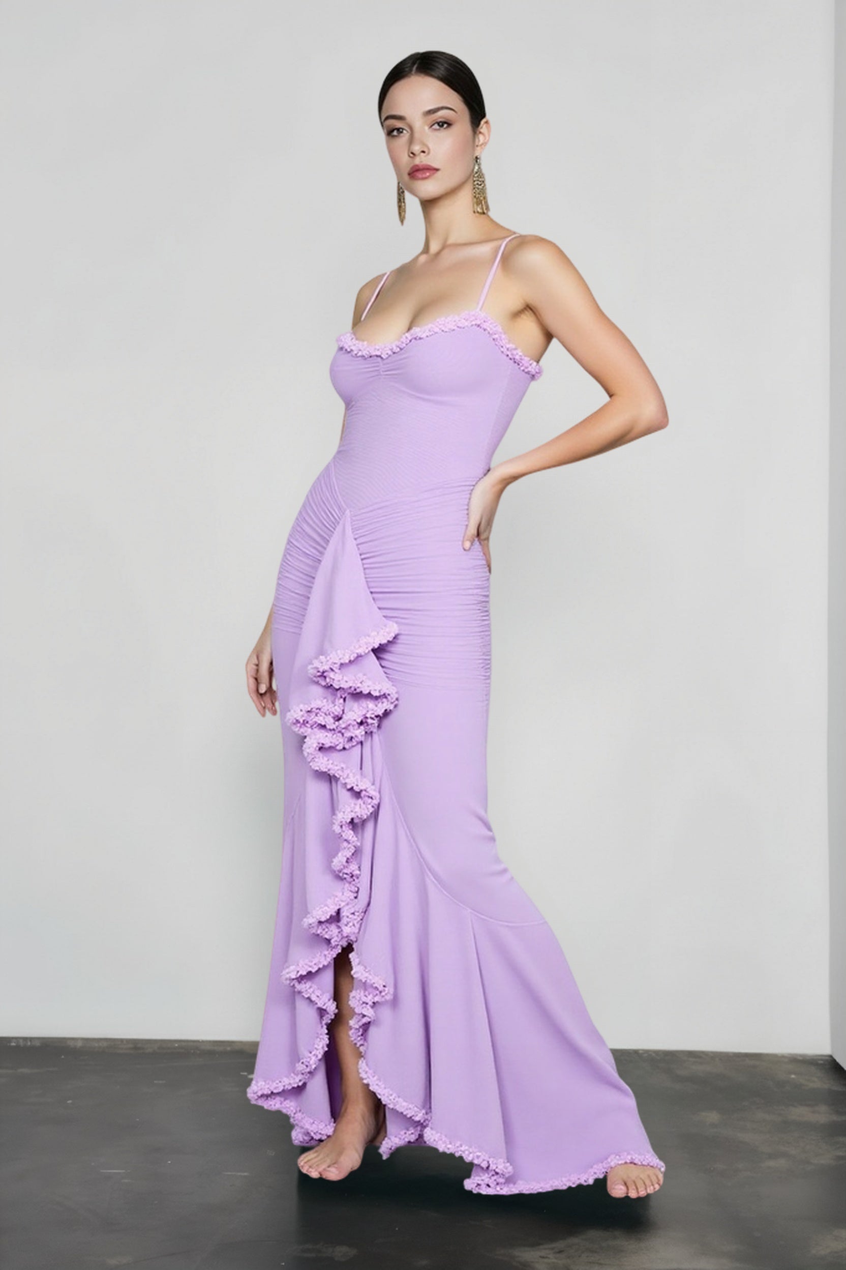Silk Satin Sleeveless Vacation Dress