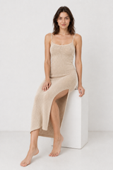 Knit Cami Slim Backless Sexy Sweater Dress