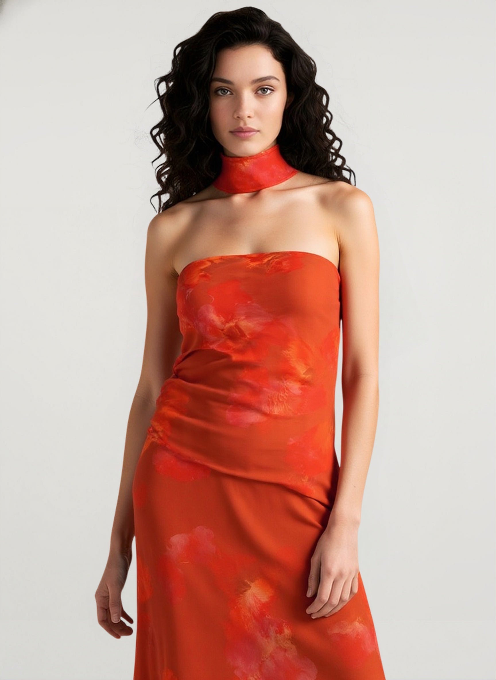 Floral Tie Fishtail Vacation Maxi Dress