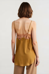 Loose Fit Solid Satin Cami Top