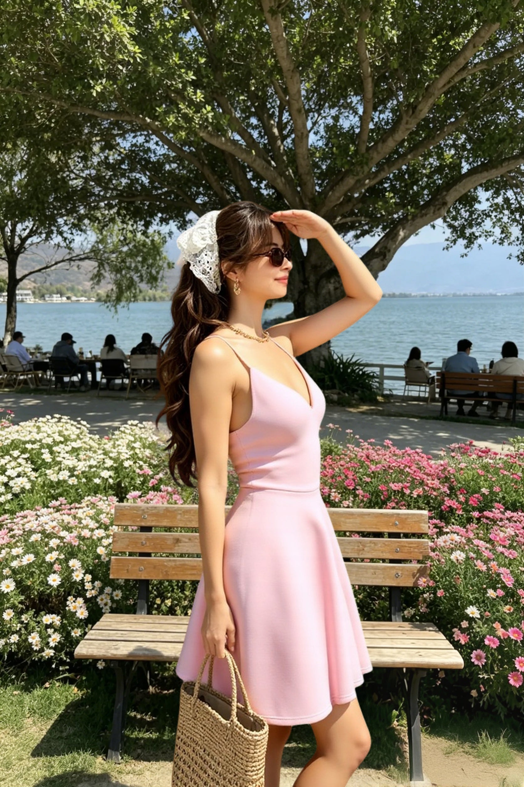 Summer Dress Sling  Solid Color a Line Party Club Dress Sleeveless High Waist Fashion Mini Dress Female Plus Size