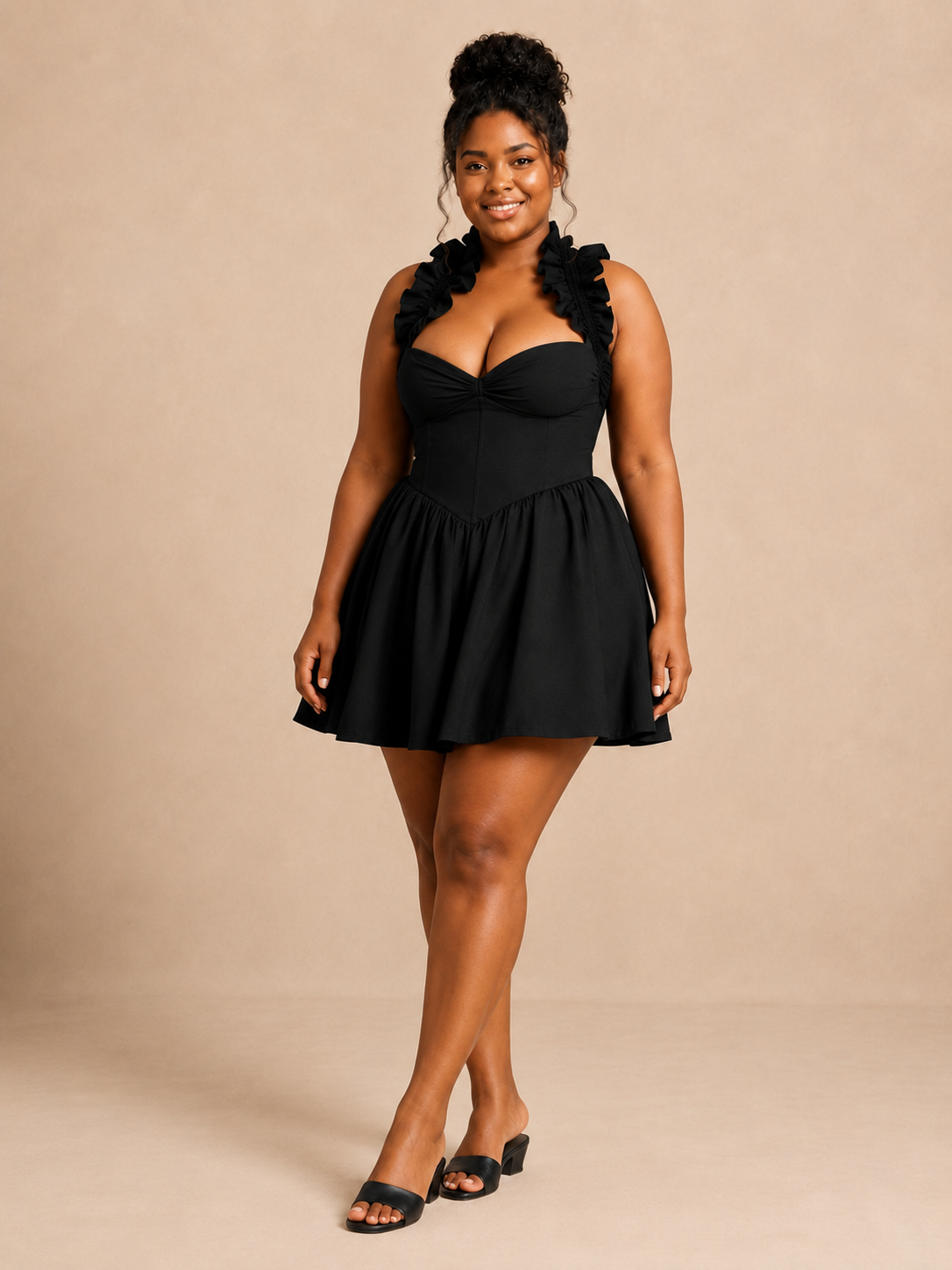 Solid Color Halter Bodycon Cocktail Dress
