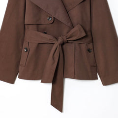 Double-Breasted Belted Trench Coat