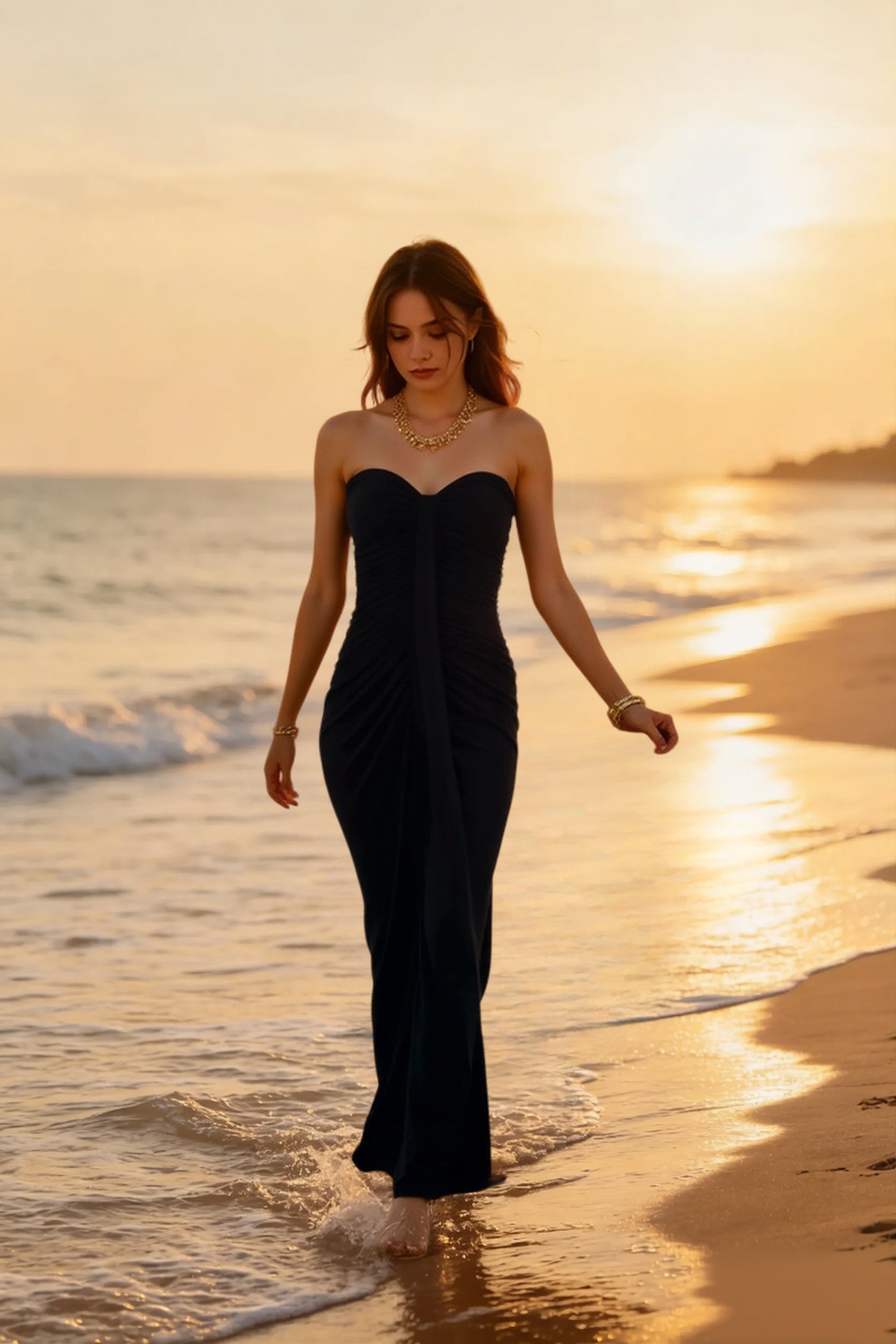 Elegant Ruched Party Dress