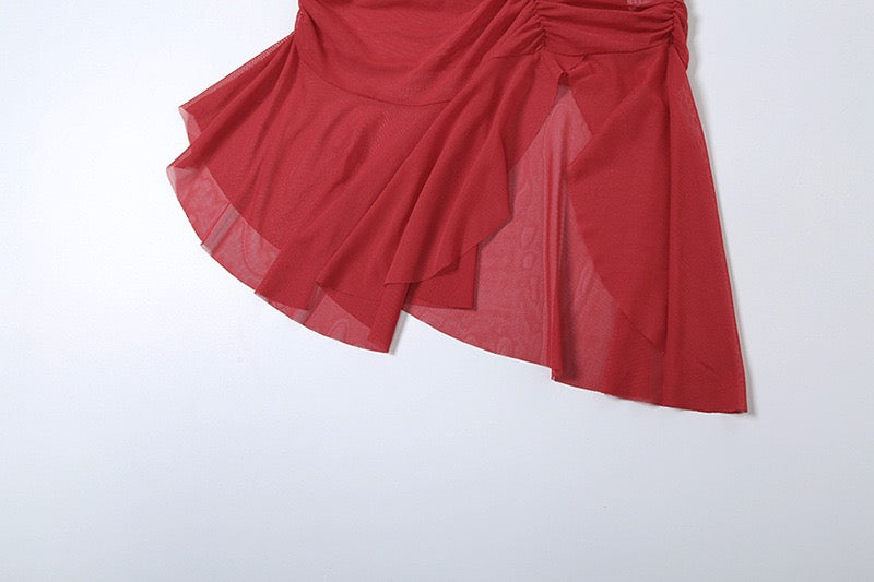 One Dance Asymmetrical Mini Dress