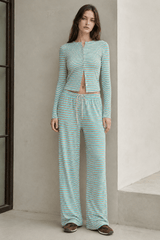 Stripe Button Cord Easy Two Piece Set